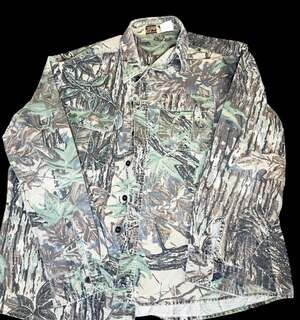 Vintage Walls Realtree Camo XL Hunting Shirt Ripstop Button Up Outdoors